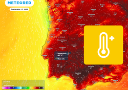 Tempo para a próxima semana em Portugal: temperaturas voltam a subir; máximas na ordem dos 40 ºC regressam ao continente