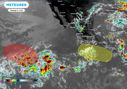 ¡Atención! Zona de inestabilidad con 20 % de probabilidad de convertirse en ciclón tropical en el Pacífico mexicano