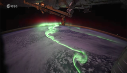 ¡La aurora más espectacular de la misión εpsilon (hasta ahora)!: activa tus altavoces y disfruta