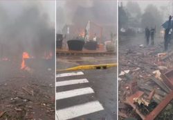 Avião de pequeno porte cai em Gramado, no RS, na manhã deste domingo