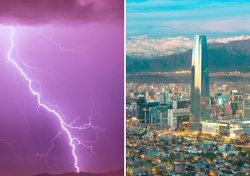 Bajas segregadas marcarán la semana con tormentas eléctricas en Chile