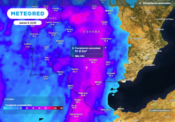 Cambio radical de tiempo en Andalucía: en las próximas 48 horas caerán hasta 50 l/m2 en estas provincias