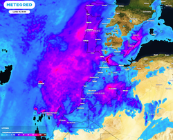 Canarias y el impacto de la borrasca Emilia con fuerte temporal de viento, mala mar, lluvia, nieve, tormentas y granizo