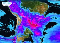 Alerta de elevado acumulado para o Sul do Brasil: volumes podem chegar aos 200 mm