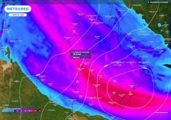 Ciclogénesis de lenta evolución con lluvias persistentes y abundantes por 72 h