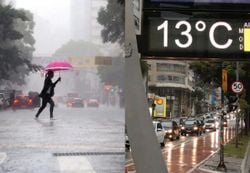 Ciclone e frente fria trazem chuva e frio para 8 estados do Centro-Sul