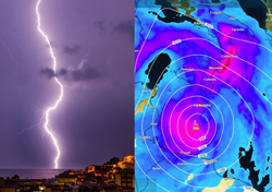 Ciclone insidioso si avvicina al Sud: 3 giorni di maltempo intenso, fino a 200 mm di pioggia. Le aree colpite
