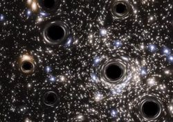 Como é o "enxame" de buracos negros descoberto pelo Hubble?