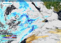 El martes llegará a España una borrasca atlántica con lluvias copiosas 