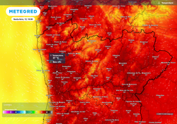 Depois de uma subida de 4 ºC, a região Norte registará um novo aumento amanhã, sexta-feira: esperam-se até 38 ºC
