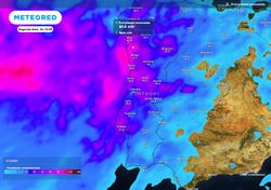 Domingo e segunda-feira 24 em Portugal: mapas da Meteored revelam que depressão atípica traz chuva, trovoada e vento