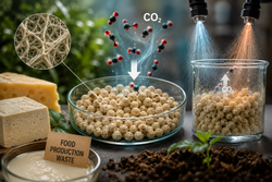 Científicos han creado diminutas perlas que capturan CO2 a partir de residuos de tofu y queso