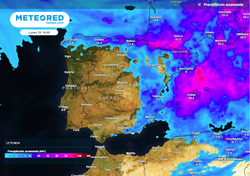 En las próximas horas se esperan lluvias y tormentas muy fuertes en estas zonas