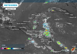 Frente frío 19 y su masa de aire, traerán lluvias intensas a la Península de Yucatán