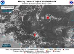 El huracán Danielle y la tormenta tropical Earl se pasean por el Atlántico