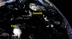 El huracán Danielle y posible PRE