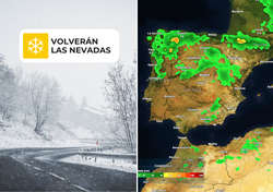 El martes un frente rezagado dejará nevadas copiosas en España