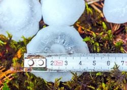 Hoy podría caer granizo de más de 2 cm en estas 9 comunidades