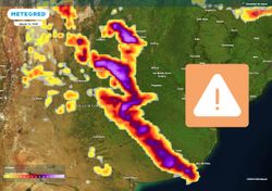 El SMN alerta por tormentas severas con riesgo de granizo en las próximas horas