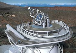 Un telescopio tan grande como la Puerta de Alcalá llega a Canarias