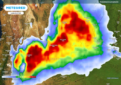 El tiempo en Argentina: lluvias intensas, tormentas y marcado descenso de temperatura