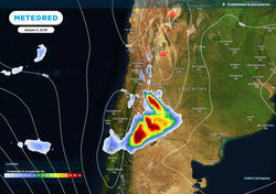 Din de semana con contrastes, entre tormentas en el oeste y calma en el resto del país