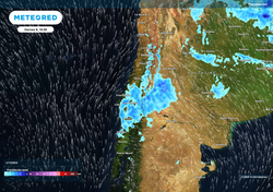 Precipitaciones avanzarán hacia la zona central esta semana