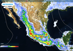 Lluvias con aguaceros, vientos fuertes localizados y calor al Norte