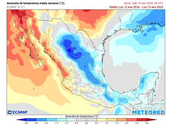 El tiempo en México esta semana: tiempo invernal con días de frío, lluvias, viento y nieve por 3 masas polares-árticas