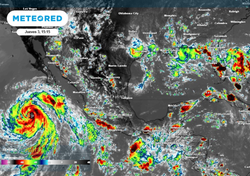 El tiempo en México este fin de semana: Tormentas por ondas tropicales, monzón mexicano y circulación de Marie