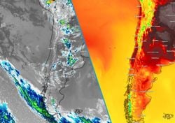 Varios frentes dejarán lluvias en Chile esta semana y uno de ellos llegará con un extenso río atmosférico