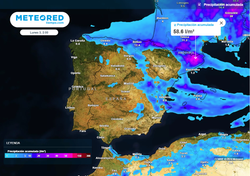 Un inminente bloqueo en omega traerá fuertes tormentas a varias regiones de España este fin de semana