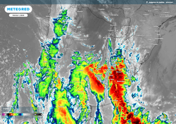 El Zonda baja en el NOA y las lluvias y tormentas afectan el centro de Argentina