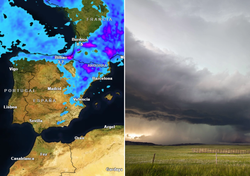 En unas horas se esperan lluvias intensas, granizo y vendavales en varias comunidades