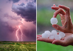 A partir de las 17 horas las tormentas dejarán lluvias fuertes, granizo y vendavales en cuatro comunidades