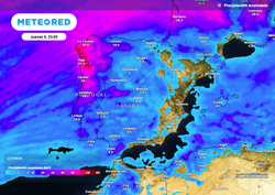 En unas horas varios frentes dejarán lluvias abundantes, algunas tormentas y nieve en estas zonas de España