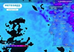 Até domingo estas serão as regiões de Portugal em que se prevê mais chuva segundo a Meteored