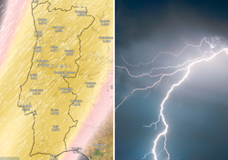 Hoje e amanhã poeiras do Saara “invadem” Portugal: risco de trovoadas no Norte e Centro aumenta