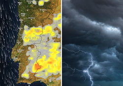 Entre hoje e sábado 25 prevê-se que dispare o risco de trovoadas: saiba os dias mais críticos e as zonas mais afetadas