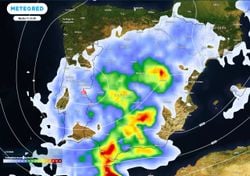 Jana entrará a la España peninsular con un arsenal de tormentas