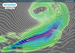 Entre sexta e segunda chegarão dois rios atmosféricos a Portugal: nestas zonas preveem-se mais de 100 mm!