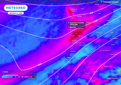 Esta sexta, dia 31, vem aí uma frente que trará chuva forte a Portugal: mais de 50 mm em 6 horas!