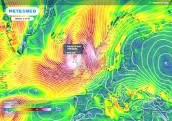 Esta sexta haverá ciclogénese explosiva nas Ilhas Britânicas: que efeitos deixará em Portugal?