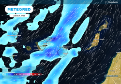 Este jueves dejará lluvias de más de 50 l/m2, nieve y viento en Canarias