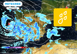 Entre el lunes y el martes traerá lluvias generales y localmente intensas, más nieve y viento