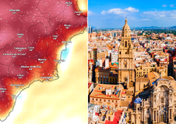 Este martes Murcia será la capital con la temperatura más alta de Europa continental
