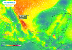 Evento de "Norte" de hasta 100 km/h, tormentas y granizadas aisladas e Tamaulipas, Veracruz y Tabasco