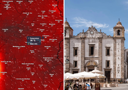 Évora entre as 3 cidades candidatas a ultrapassar a sua máxima absoluta de maio esta quarta-feira 27