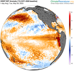 Las predicciones apuntan a un fenómeno de El Niño con un 90 % de probabilidades en los próximos meses