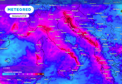 Fiume atmosferico verso l'Italia: più di 100 mm di pioggia, mercoledì e venerdì i giorni critici